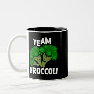 Team Broccoli Vegan Vegetarisches Gemüse Lover Zweifarbige Tasse