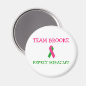 Team Brooke Ribbon Magnet (Vorderseite/Rückseite)