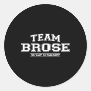 Team Brooks _ Stolz Familienname Nachname Geschenk Runder Aufkleber