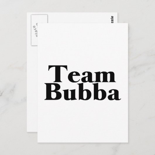 Team Bubba Postkarte (Vorne/Hinten)