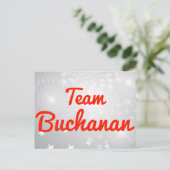 Team Buchanan Postkarte (Stehend Vorderseite)