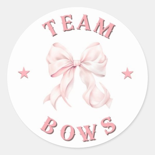 Team bucht Sticker für Stiefel- oder Bows-Gender-D (Vorderseite)