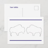 Team Buffalo Postkarte (Vorne/Hinten)