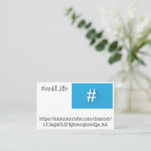 Team # Buissness Karten (Stehend Vorderseite)