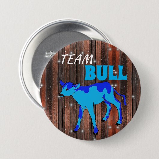 "Team Bull" - Rosa-Genderdarstellung Button (Vorne & Hinten)