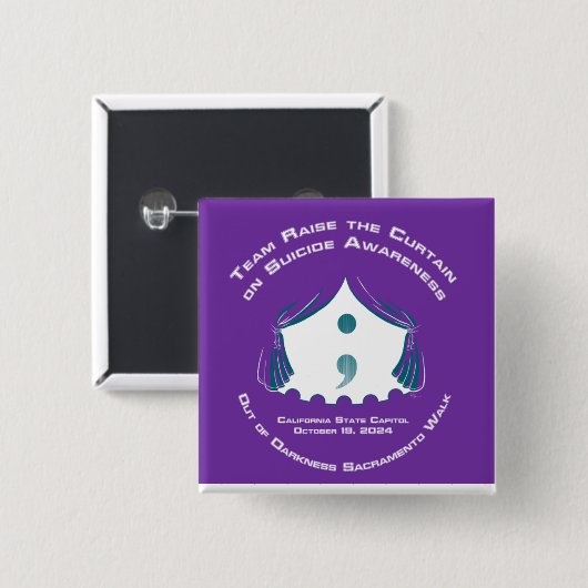 Team Button-Platz Button (Vorne & Hinten)