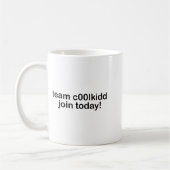 Team C00lkidd Join Today Kids Funny Quote Cool Kid Kaffeetasse (Links)