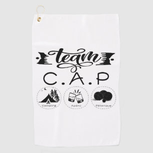 Team C.A.P Camping Apéro Pétanque Golfhandtuch
