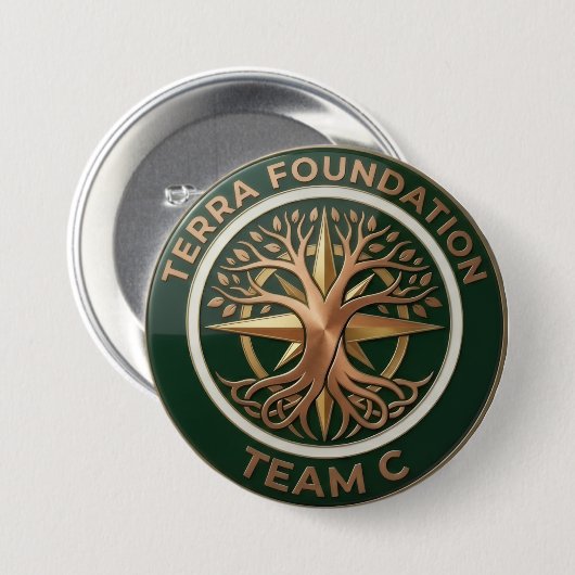 Team C – Terra Foundation Erdemblem Button (Vorne & Hinten)