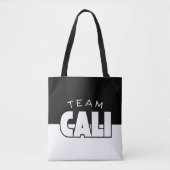 Team Cali wiederverwendbare Einkaufstasche Tasche (Vorderseite)