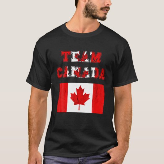 Team Canada Maple Leaf Kanada Canadian Roots Canad T-Shirt (Vorderseite)