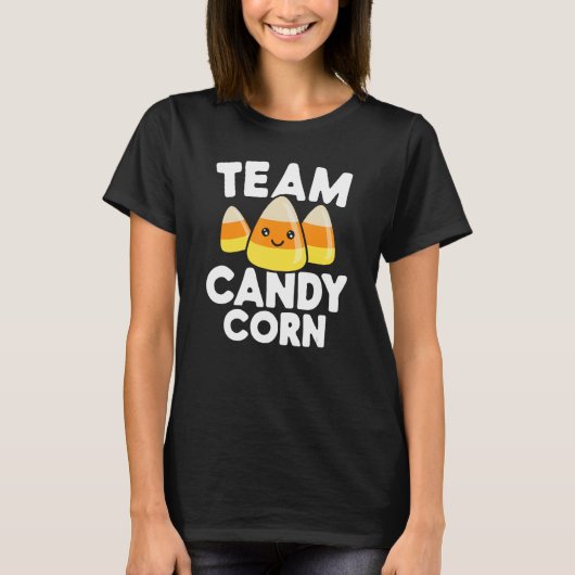 Team Candy Corn Funny Halloween T-Shirt (Vorderseite)