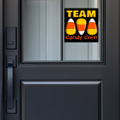 Team Candy Corn Halloween Fensteraufkleber