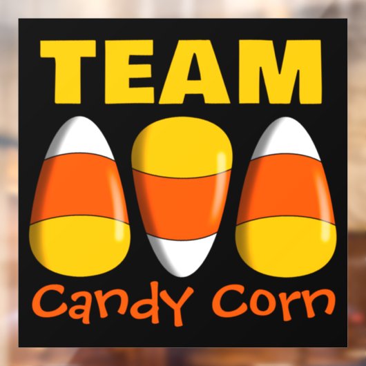 Team Candy Corn Halloween Fensteraufkleber (Blatt 2)