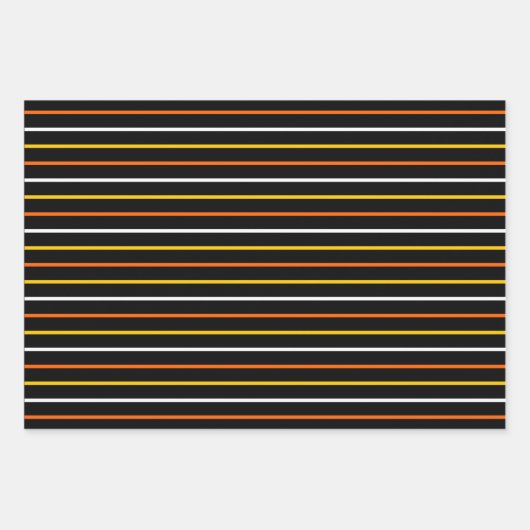 Team Candy Corn Halloween Geschenkpapier Set (Vorderseite 2)