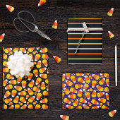 Team Candy Corn Halloween Geschenkpapier Set