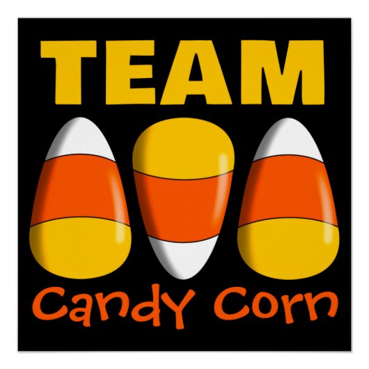 Team Candy Corn Halloween Poster (Vorderseite)