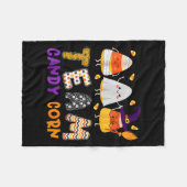 Team Candy Mais Halloween Funny mit Hexenboo Mum Fleecedecke (Vorderseite (Horizontal))