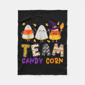 Team Candy Mais Halloween Funny mit Hexenboo Mum Fleecedecke (Vorderseite)