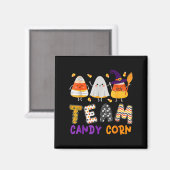 Team Candy Mais Halloween Funny mit Hexenboo Mum Magnet (Vorderseite/Rückseite)