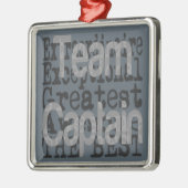 Team Captain Extraordinaire Silbernes Ornament (Links)