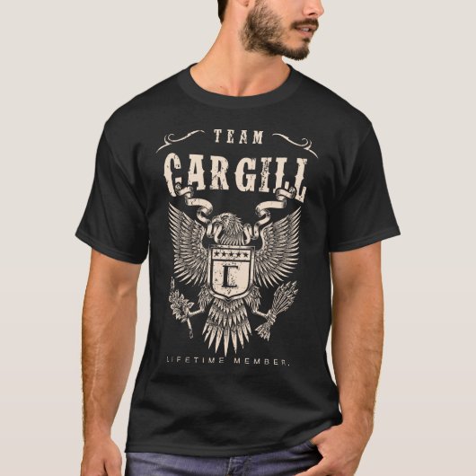 TEAM CARGILL Lifetime Mitglied. T-Shirt (Vorderseite)