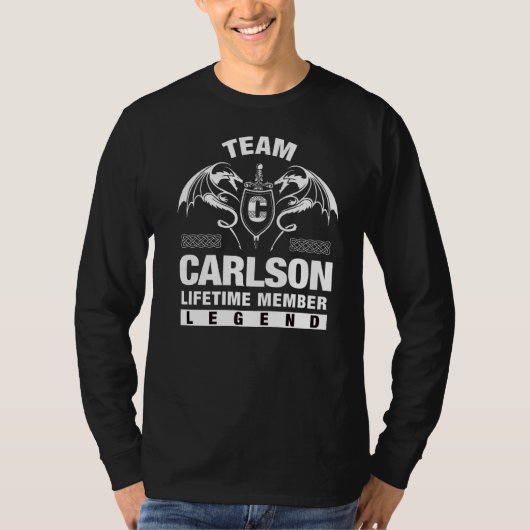 Team Carlson Lifetime Mitglied T-Shirt (Vorderseite)
