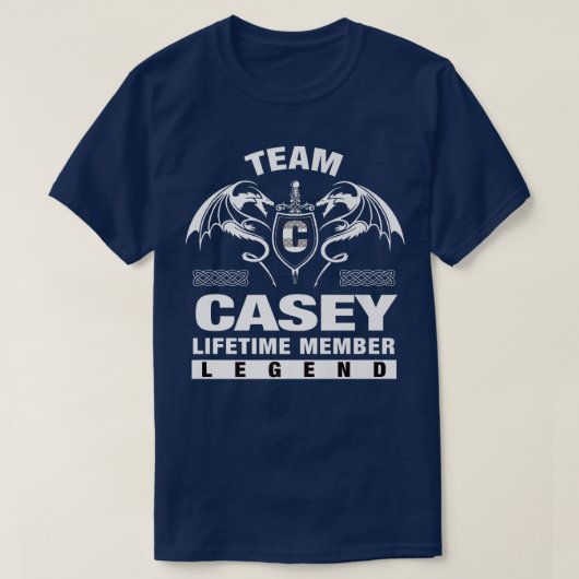 Team CASEY Lifetime Member Geschenke T-Shirt (Design vorne)