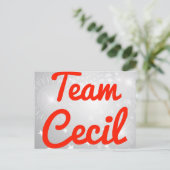 Team Cecil Postkarte (Stehend Vorderseite)