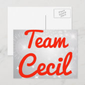 Team Cecil Postkarte (Vorne/Hinten)