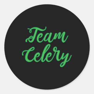 Team Celery Vegan von Vegetarian Juice Fan Geschen Runder Aufkleber