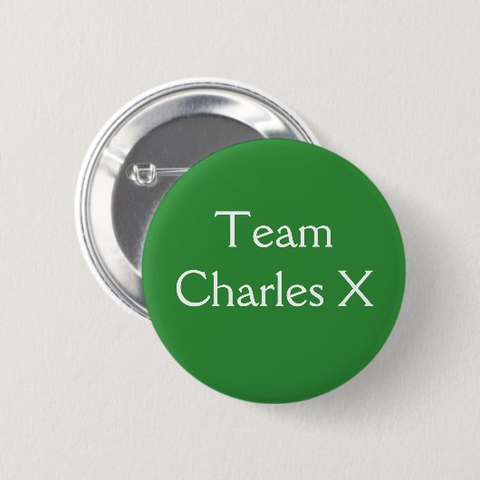 Team Charles X Button (Vorne & Hinten)