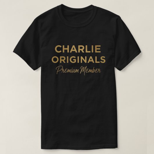 Team Charlie Lifetime Member Funny Name Charlie T-Shirt (Design vorne)