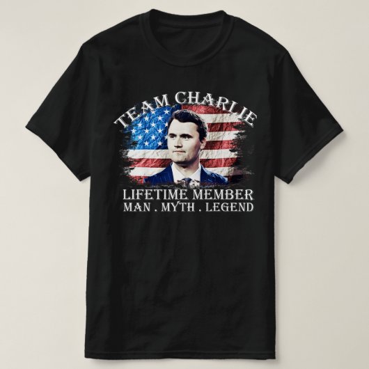 Team Charlie Lifetime Member Man Myth Legend T-Shirt (Design vorne)