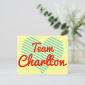 Team Charlton Postkarte (Stehend Vorderseite)