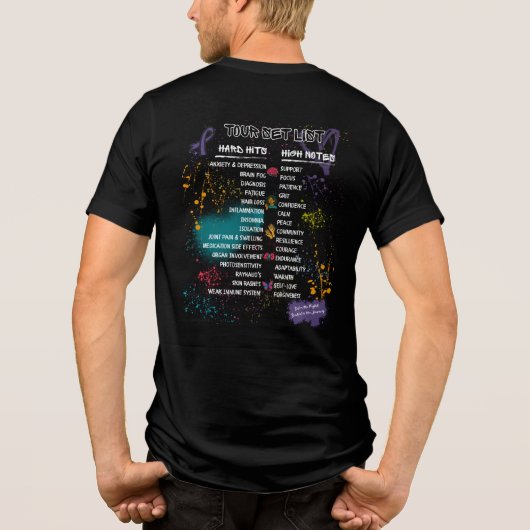 Team Cherokee Unbreakable Tour Men's Tee (Black) (Rückseite)