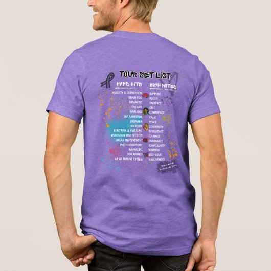 Team Cherokee Unbreakable Tour Men's Tee (Purple) (Rückseite)