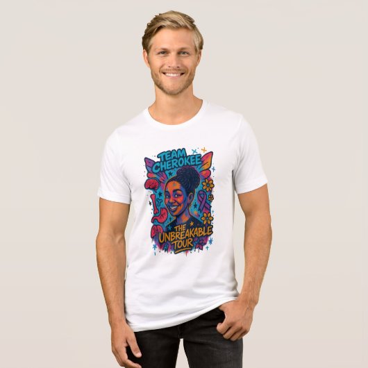 Team Cherokee Unbreakable Tour Men's Tee (White) (Vorderseite voll)