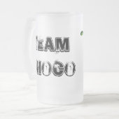 TEAM-CHOCO Bier-Tasse Mattglas Bierglas (Vorderseite Links)