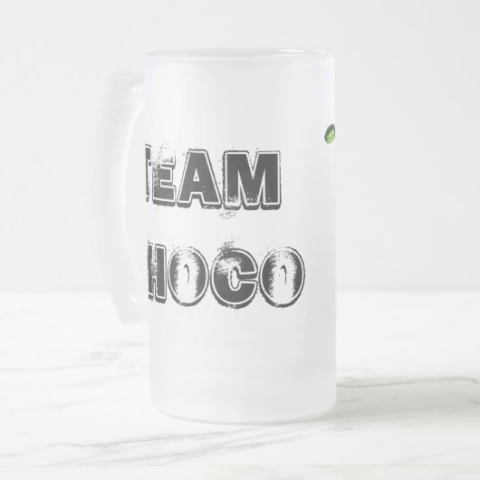 TEAM-CHOCO Bier-Tasse Mattglas Bierglas (Vorderseite Links)