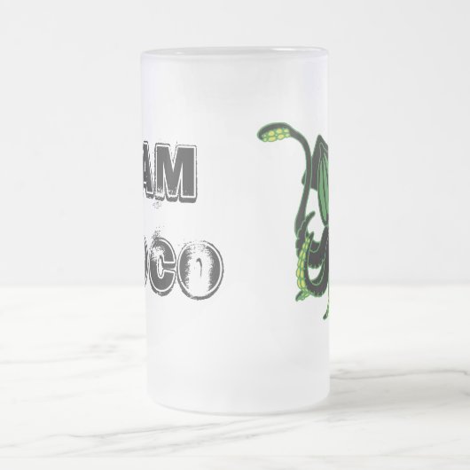 TEAM-CHOCO Bier-Tasse Mattglas Bierglas (Mittel)