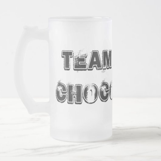 TEAM-CHOCO Bier-Tasse Mattglas Bierglas (Links)