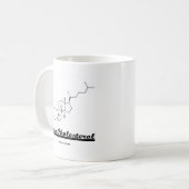 Team-Cholesterin (Cholesterin-chemisches Molekül) Kaffeetasse (Vorderseite Links)