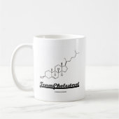 Team-Cholesterin (Cholesterin-chemisches Molekül) Kaffeetasse (Links)