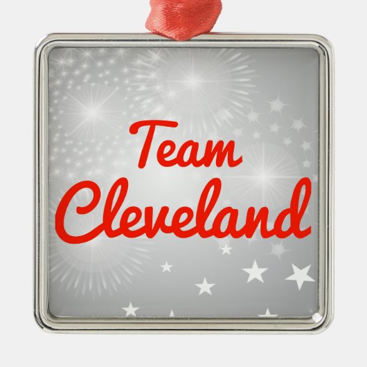 Team Cleveland Ornament Aus Metall (Vorne)