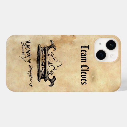 Team Cleves - Anne von Cleves' Crown & Signature C Case-Mate iPhone Hülle (Rückseite (Horizontal))