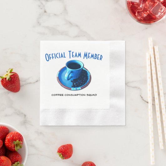 Team Coffee Offiziell Drink Squad Custom Serviette (Beispiel)