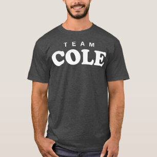Team Cole Personalisierter Nachname Braut Bräutiga T-Shirt