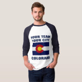 Team Colorado State Flag Raglan T - Shirt (Vorne ganz)