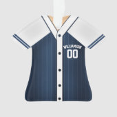 Team Colors Personalisiert Baseball Jersey Ornament (Vorderseite)